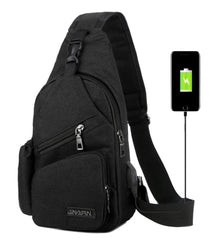 Men Chest Pack Messenger Sling Sport Travel Crossbody Bag