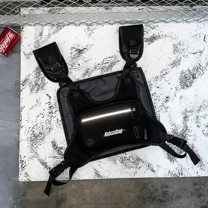 Men Chest Rig Bags Women Hip Hop Streetwear Waist Bags Tactical Vest