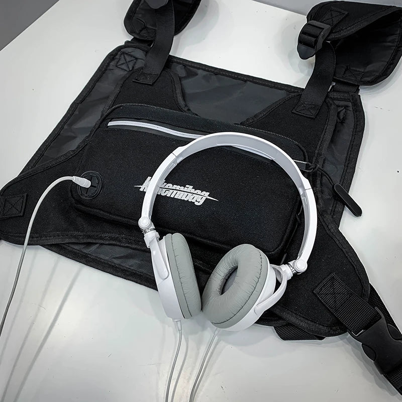 Men Chest Rig Bags Women Hip Hop Streetwear Waist Bags Tactical Vest
