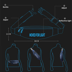 Unisex Waist Bag Sports Travel Waterproof Belt Bag