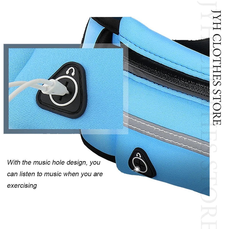 Unisex Waterproof Waist Bag Anti-theft Travel Phone Money Belt Pack