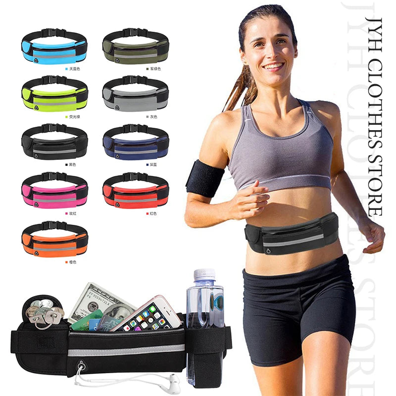 Unisex Waterproof Waist Bag Anti-theft Travel Phone Money Belt Pack