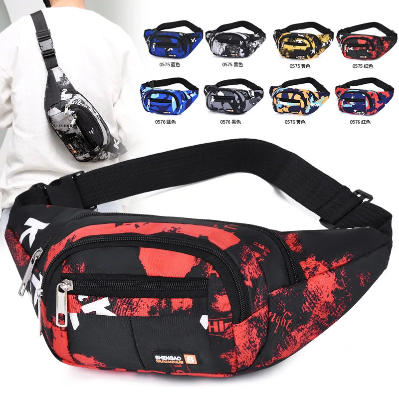 Men Fanny Pack Outdoor Sports Running Cycling Waist Bag Pack