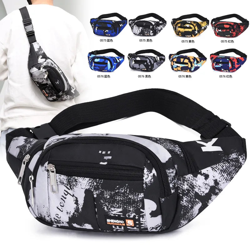 Men Fanny Pack Outdoor Sports Running Cycling Waist Bag Pack