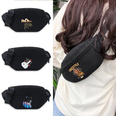 Unisex Hand Print Waist Bag Pack, Outdoor Sports Running Cycling Fanny Pack