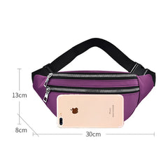Unisex Fanny Pack Waist Bag Hip Pouch Travel Shoulder Bag for Women