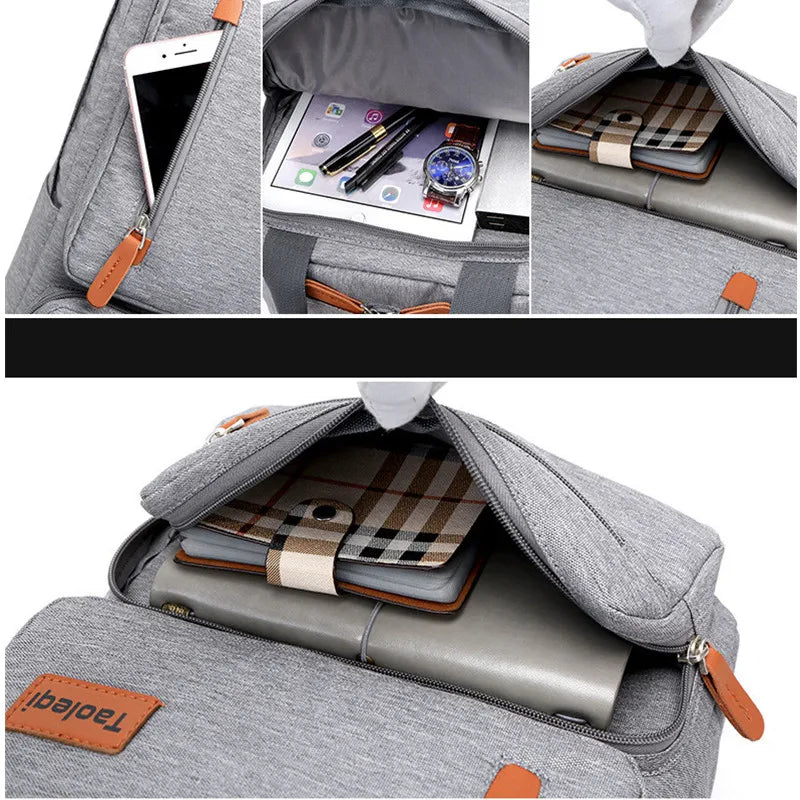 Men Laptop Backpack Bag Travel Business Multi-pocket