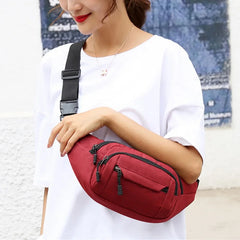 Canvas Waist Bag Pack Phone Belt Pouch Travel Motorcycle Fanny Bag Hip