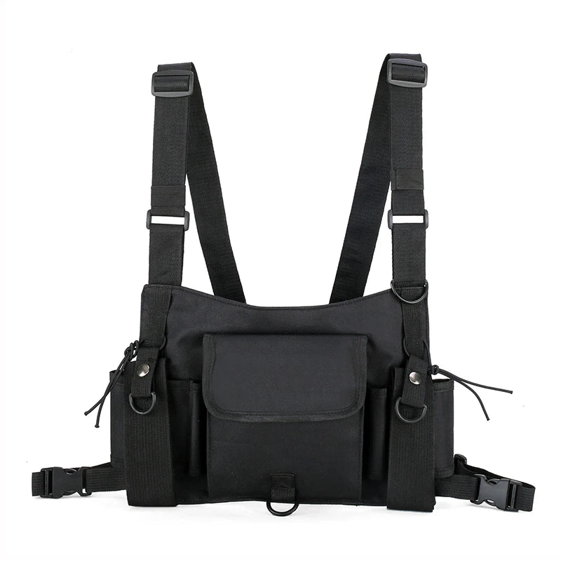 Tactical Sling Chest Bag Bullet Hip Hop Vest Waist Pack Streetwear Bag