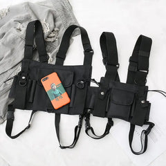 Tactical Sling Chest Bag Bullet Hip Hop Vest Waist Pack Streetwear Bag
