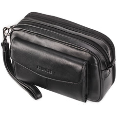Men Leather Clutch Purse Business Clutch Bags Cell Pouch Wallet