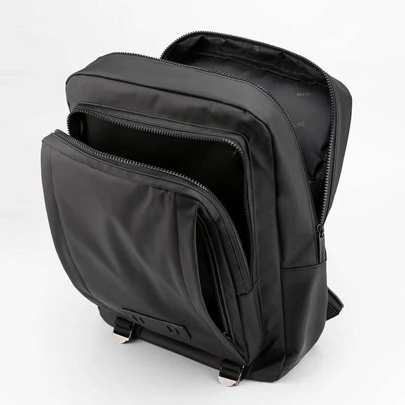 Men High Nylon Business Backpack Large Capacity Waterproof Travel Bag