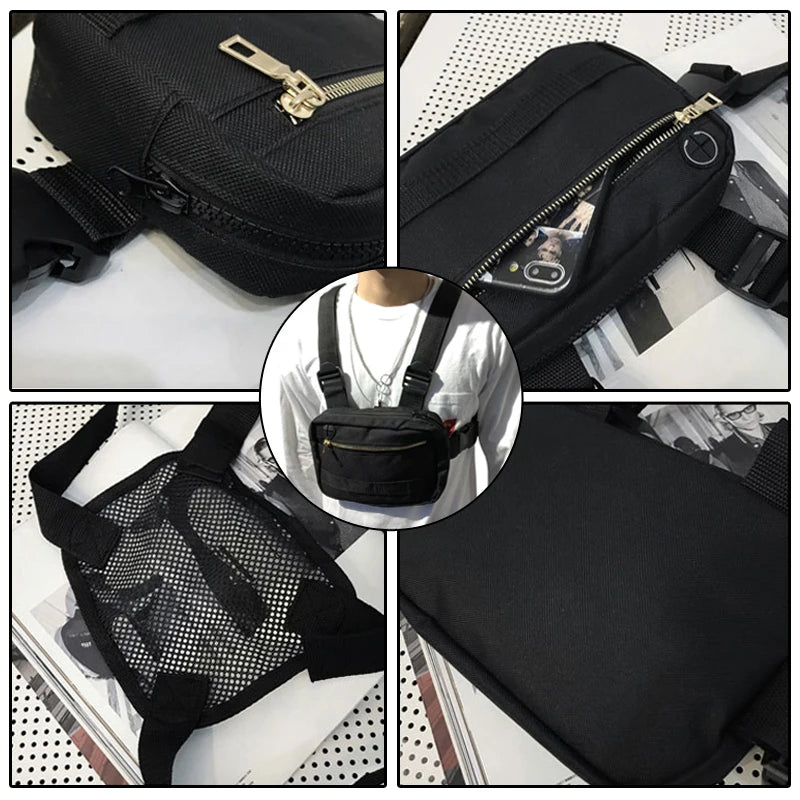 Hip-Hop Chest Bag Streetwear Vest Chest Rig Bags