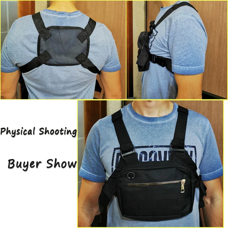 Hip-Hop Chest Bag Streetwear Vest Chest Rig Bags