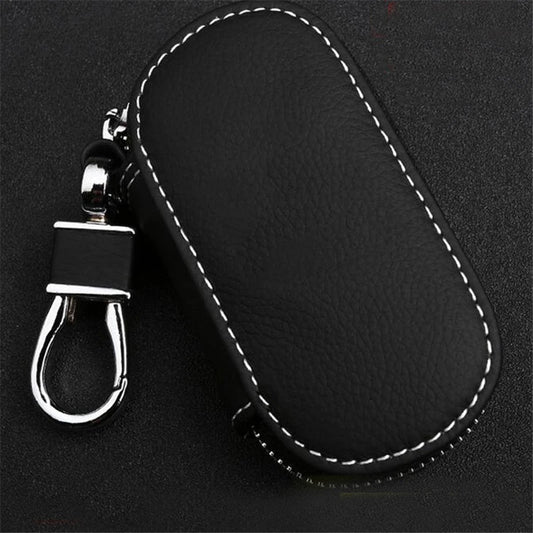 Leather Key Holder Zipper Case Organizer Wallets