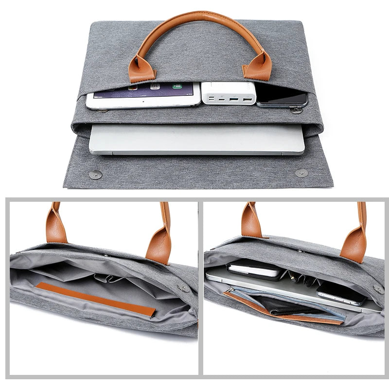 Men Laptop bag Office Briefcase Shoulder Bag Sleeve Case