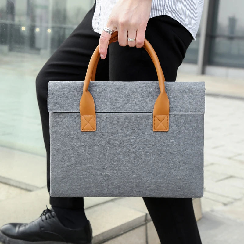 Men Laptop bag Office Briefcase Shoulder Bag Sleeve Case