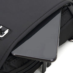 Men Large Capacity Messenger Bag Zipper Waterproof Casual Chest Bag