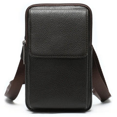 Men Leather Waist Bag Multifunction Outdoor Wear Mobile Phone Belts