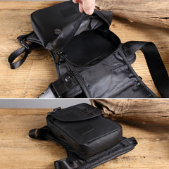 Men Leg Bags Waterproof With Belt Shoulder Bags Messenger Motorcycle Waist Pack