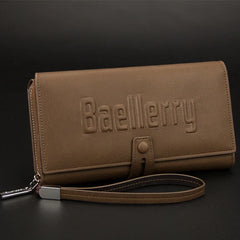 Men Long Wallets Classic Purses Male PU Leather Wallet Multifunction Business Cl