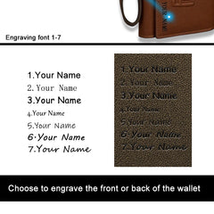 Men Leather Business Long Wallet Clutch Mobile Phone Bag