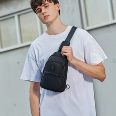 Men Messenger Bag Large Capacity Student Bag Pattern Leather Bags 17 Inch Purse