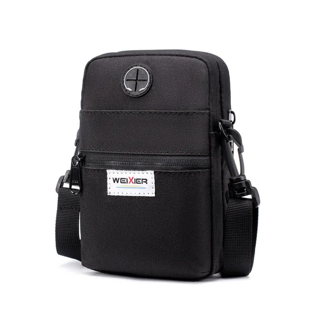 Men Mini Shoulder Mobile Phone Bag Multi-Function Outdoor Sports Work Bag
