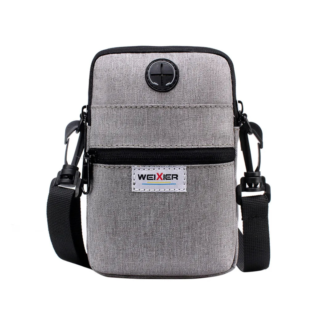 Men Mini Shoulder Mobile Phone Bag Multi-Function Outdoor Sports Work Bag