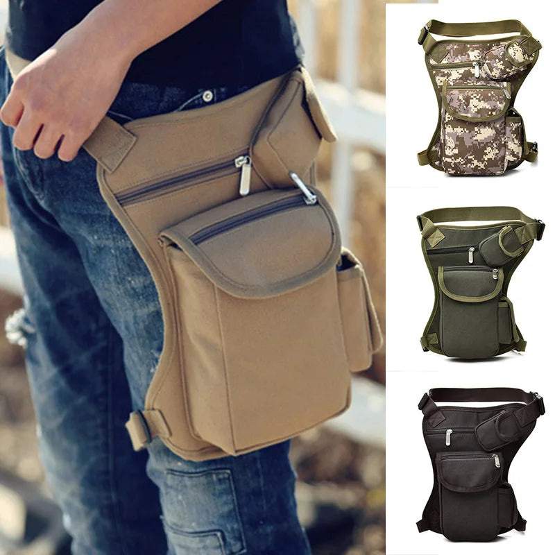 OPK Men Multifunction Waist Drop Leg Bag for Motorcycle Outdoor