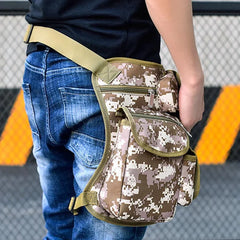 OPK Men Multifunction Waist Drop Leg Bag for Motorcycle Outdoor