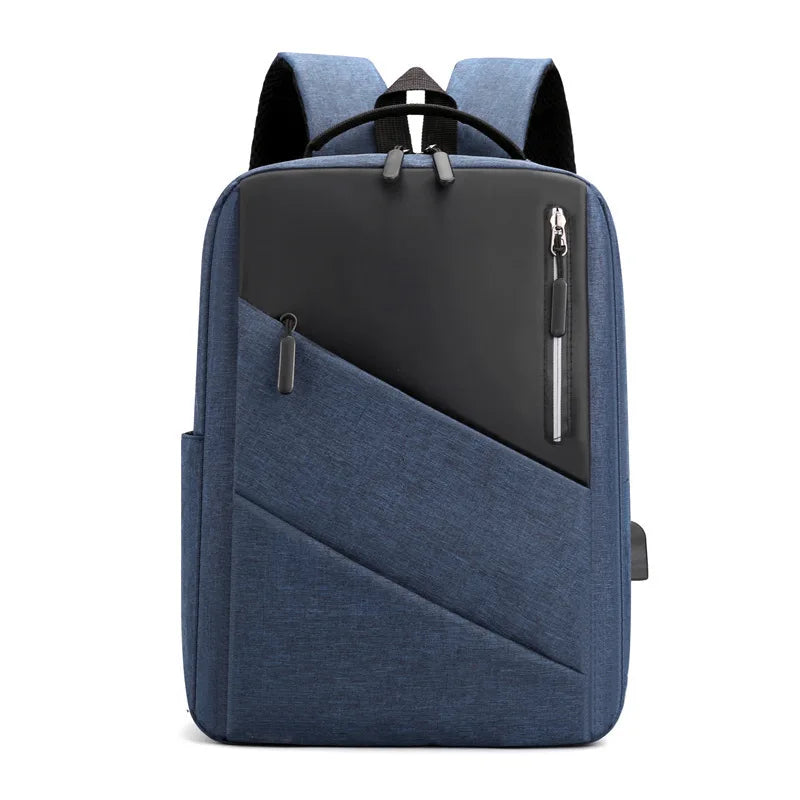 Men Waterproof Business Backpack Reflective Backpacks USB Charging Bag