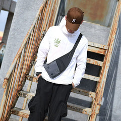 Men Casual Shoulder Bag Leisure Travel Outdoor Crossbody Sling Chest Bag