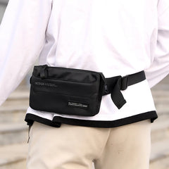 Nylon Waterproof Waist Bag with 4 Pockets for Men and Women