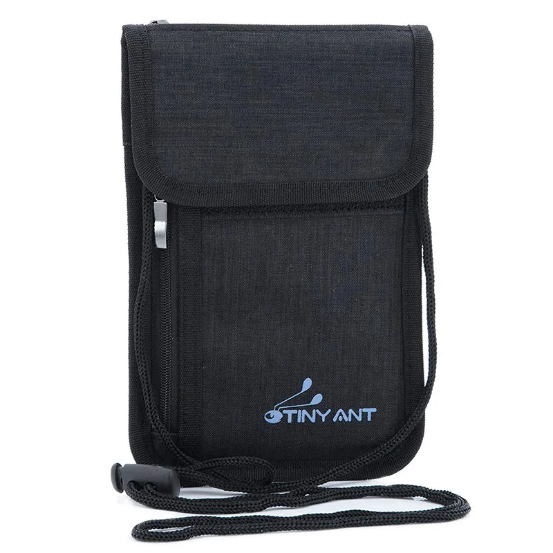 Travel Neck Wallet Anti-Thief RFID Blocking Passport Holder
