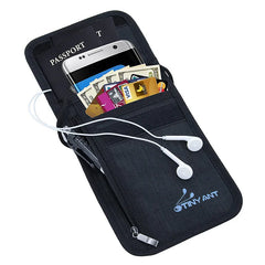Travel Neck Wallet Anti-Thief RFID Blocking Passport Holder