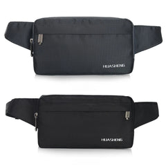 Men Nylon Belt Bum Waist Phone Pouch Fanny Pack Crossbody Shoulder Zip Bag