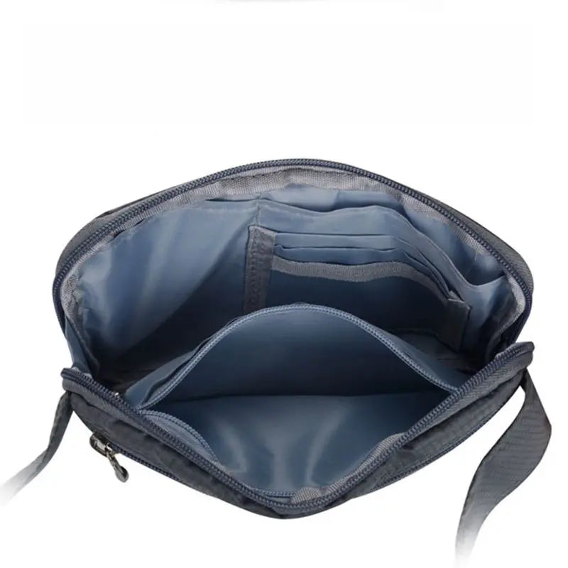 Men Nylon Belt Bum Waist Phone Pouch Fanny Pack Crossbody Shoulder Sport Zip Bag