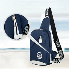 Men Nylon Outdoor Sport Sling Shoulder Small Bag Crossbody Chest Pack