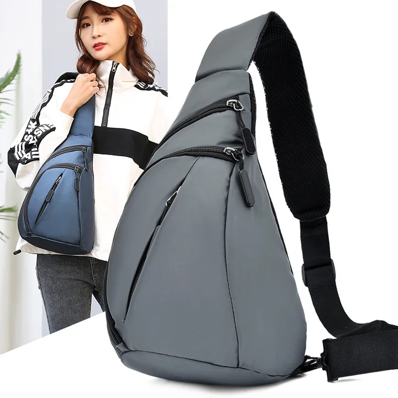One Shoulder Backpack Sling Bag USB Boys Girls Cycling Sports Travel School