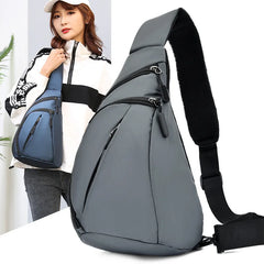One Shoulder Backpack Sling Bag USB Boys Girls Cycling Sports Travel School