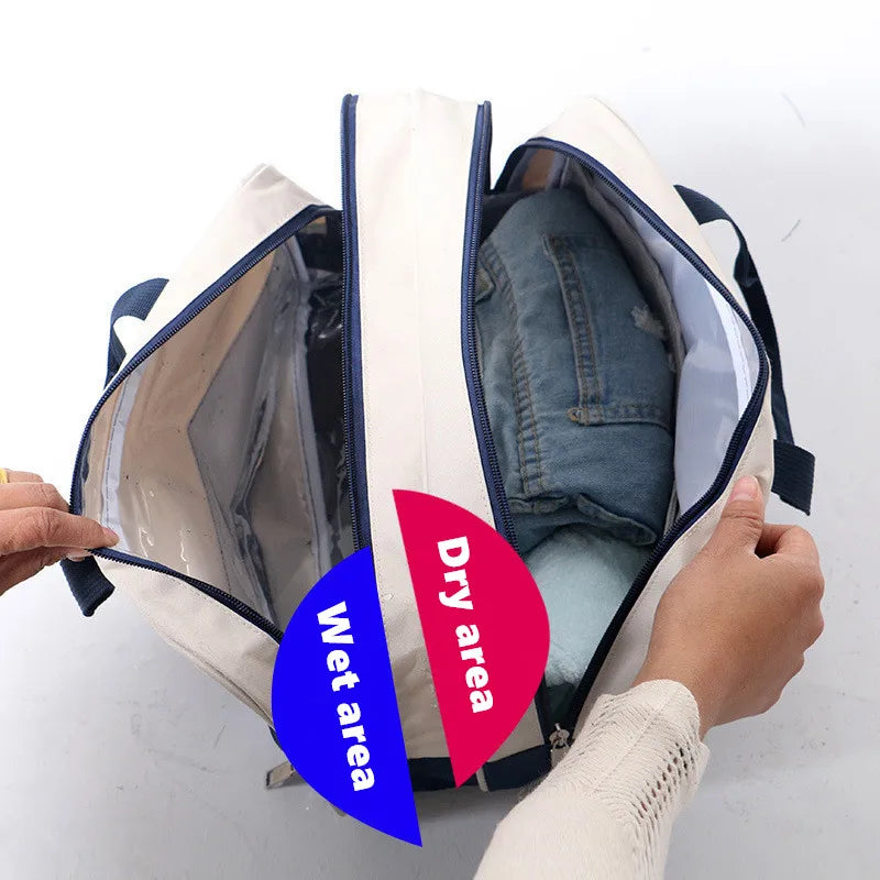 Waterproof Portable Beach Bath Nylon Wash Bag for Travel