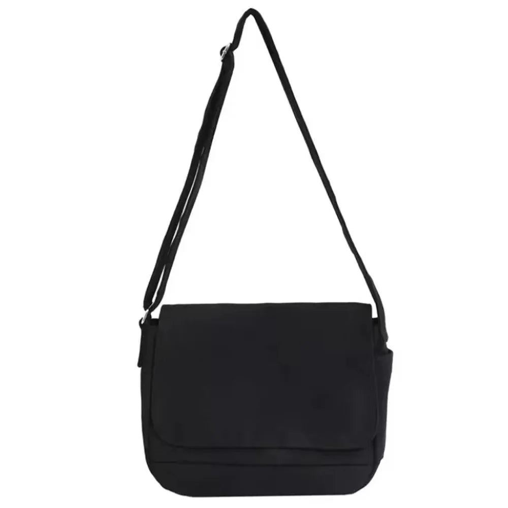 Outdoor Crossbody Tote Canvas Messenger Travel Bag Initial Name Series