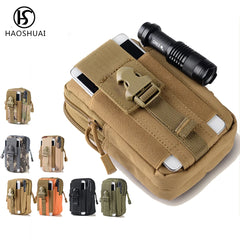 Men Oxford Military Waist Bag Fanny Pack Mini Phone Canvas Arm Bag