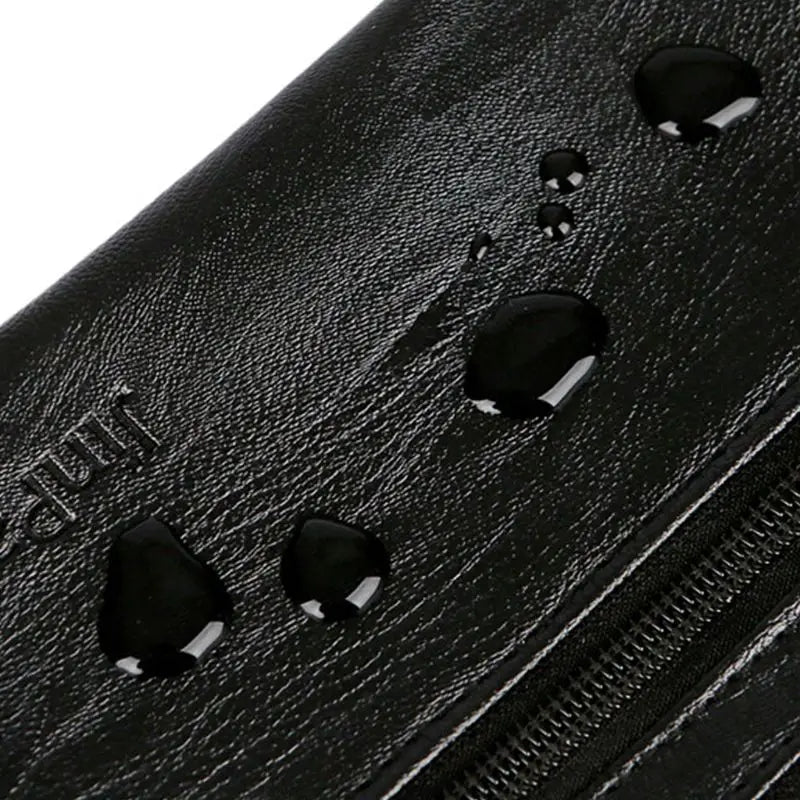 Men PU Leather Belt Bum Waist Pouch Fanny Pack Crossbody Shoulder Bag