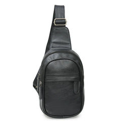 Men PU Leather Chest Bag Satchel Pack CrossBody Messenger Shoulder Bag