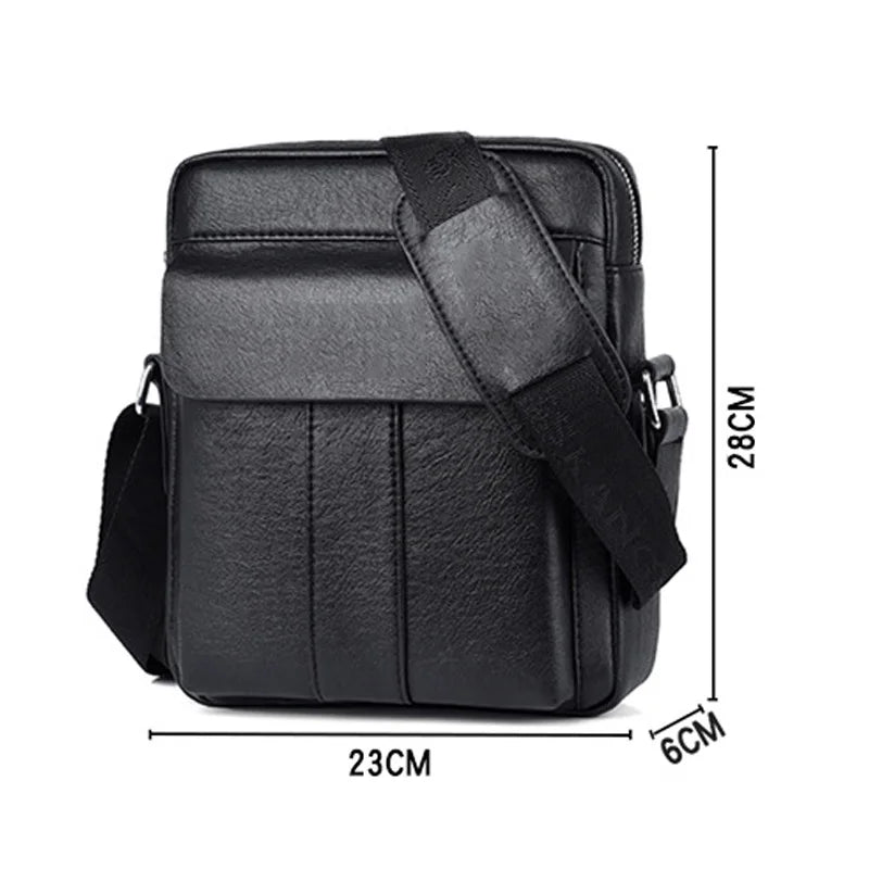 Men PU Leather Shoulder Business Crossbody Bags Handbags Bag Men Laptop Briefcas