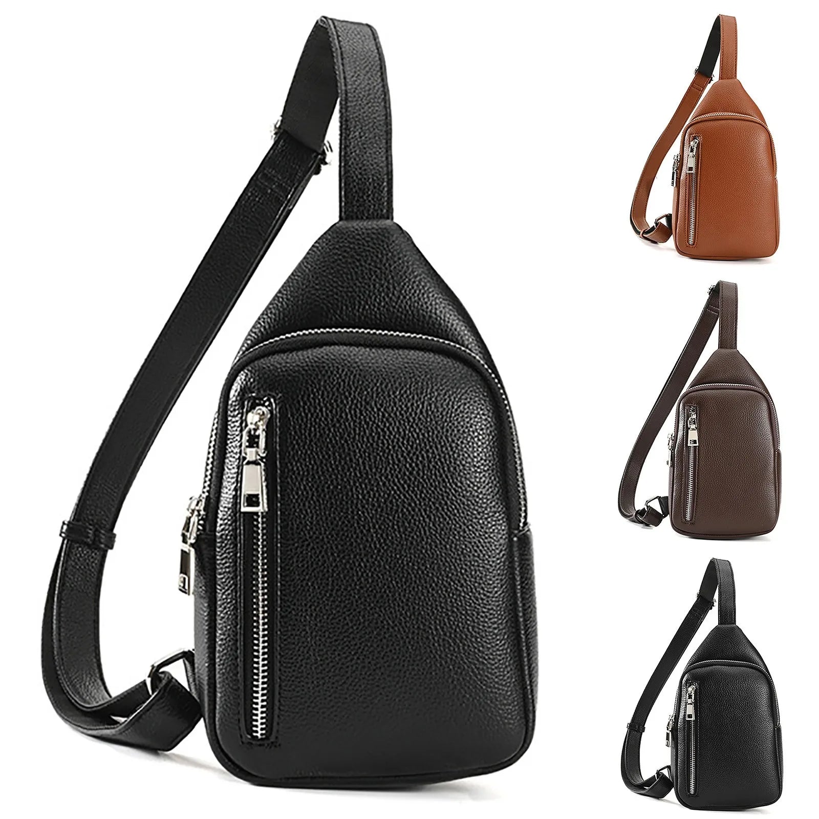 PU Leather Waist Bag Shoulder Bags for Men and Women