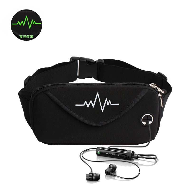 Unisex Printed Waist Bag for Travelling and Biking