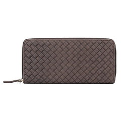 Men Leather Long Wallet Cow Leather Clutch Bag Business Billfold